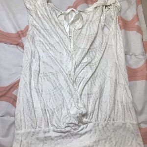 White and silver wrap